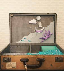 Suitcase props for Imagination Museum